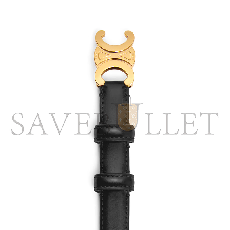 CELINE SMALL 18MM TRIOMPHE BELT IN TAURILLON LEATHER 45AX63A01.38NO CELINE SMALL 18MM TRIOMPHE BELT IN TAURILLON LEATHER 45AX63A01.38NO